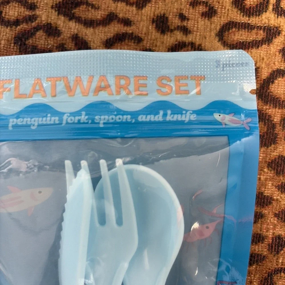 Target Bullseye's Playground Penguin flatware Kids Silverware Fork, Knife, Spoon